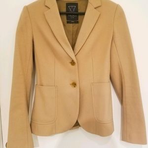 Aritzia Talula wool & cashmere blend camel blazer